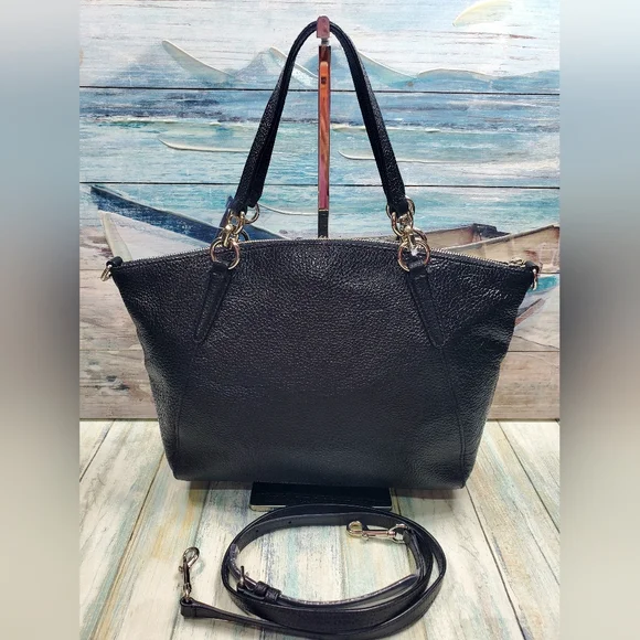 COACH SMALL KELSEY PEBBLED LEATHER SATCHEL CROSSBODY NWT - Picture 4 of 16